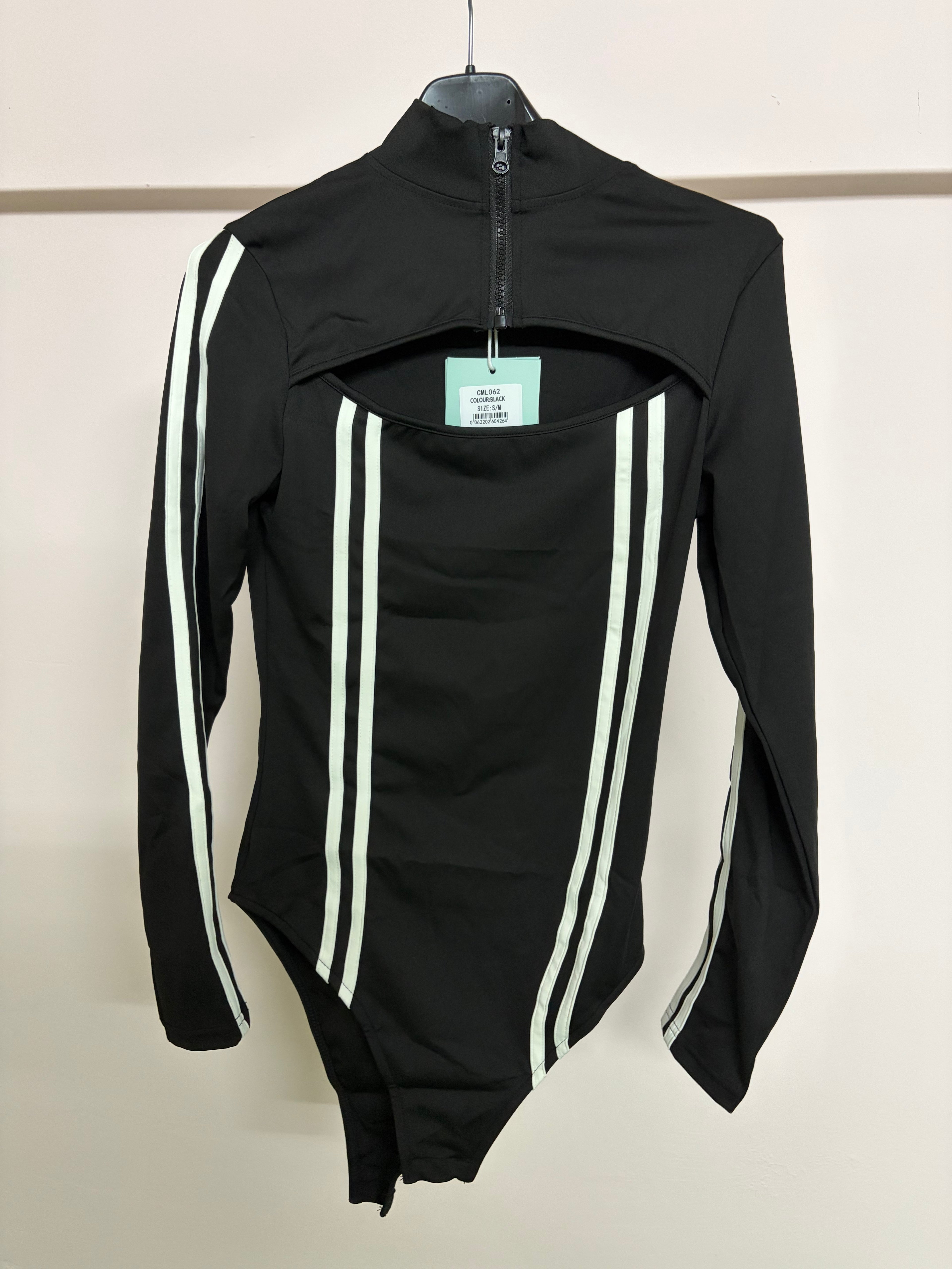 Body Long Sleeve Cut-Out Nero