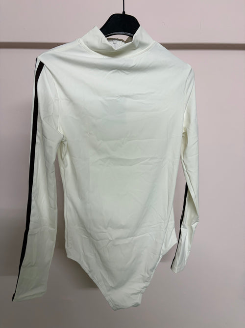 Body Long Sleeve Cut-Out Bianco