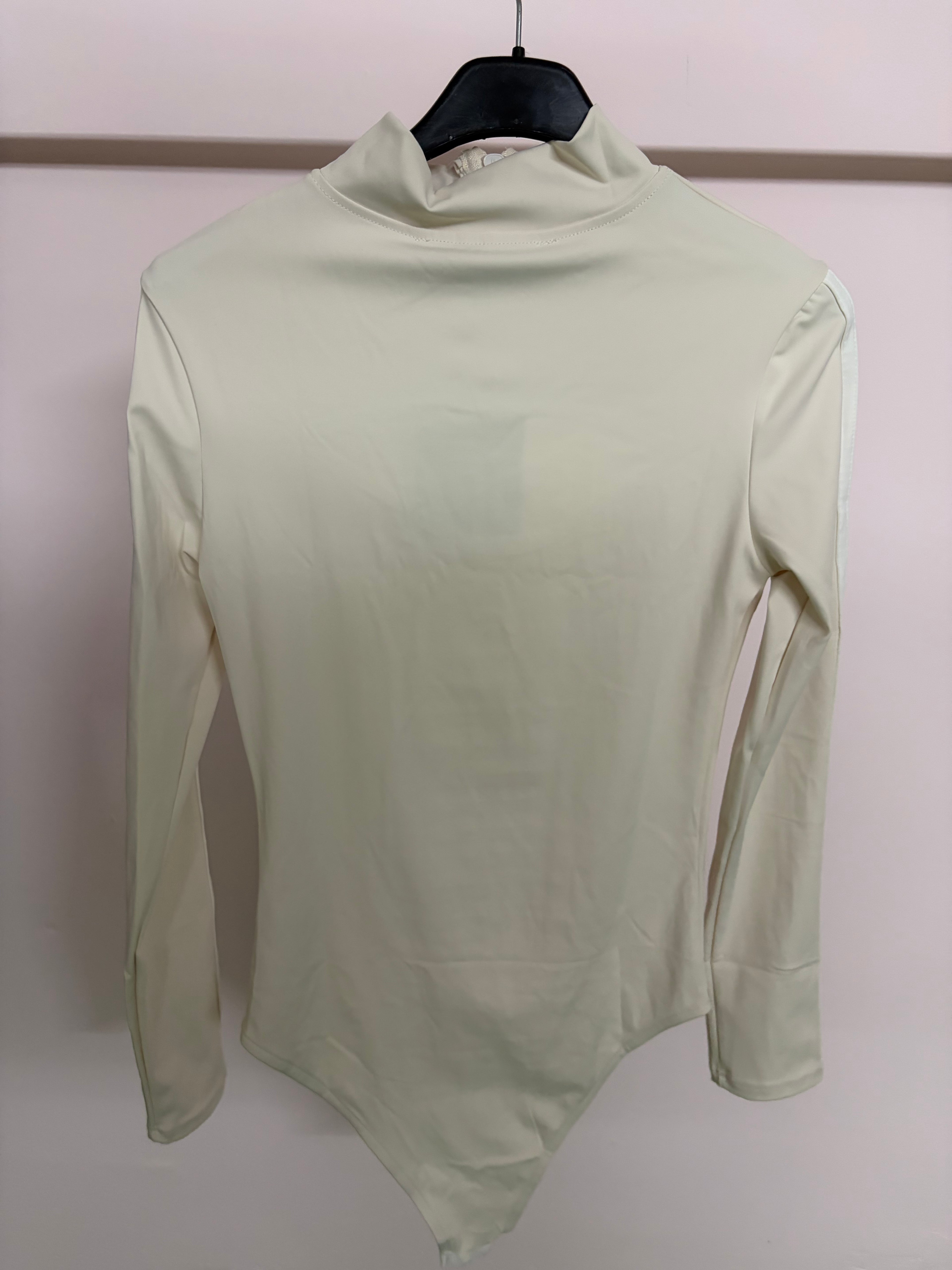 Body Long Sleeve Cut-Out Beige