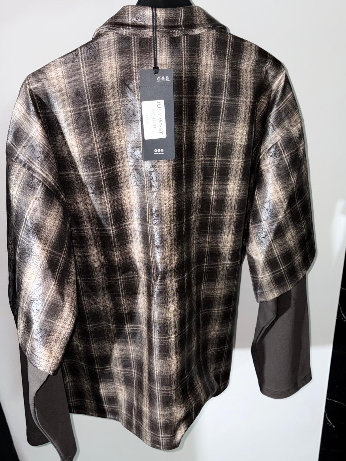 Camicia Tartan Washed Manica Lunga